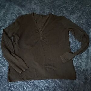 Women's Black Button Down Shirt